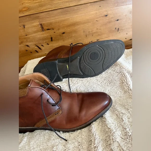 Florsheim Men's Brown Leather Lace-Up Shoes - Picture 7 of 14